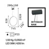 Immagine aggiuntiva di Lampadario di grande impatto cerchio LED verticale 74cm CIRCUS SP D74 IDEAL L