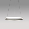 Immagine aggiuntiva di Luce pendente circolare moderna anello LED dimmerabile titanio  44695