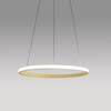 Lampada a sospensione design elegante cerchio LED oro spazzolato dimmerabile  44694