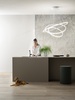 Immagine aggiuntiva di Lampadario grande cascata architetturale di luce a cerchi LED interno  44704