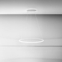 Lampadario ad anello maxi 80cm LED interno dimmerabile design contemporaneo  44706