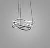 Nero - Lampadario orbite luminose design LED 3000K 80W  44660