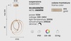 Immagine aggiuntiva di Lampadario cerchi luminosi concentrici LED oro Ø50 dimmerabile  45007