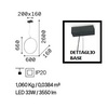Immagine aggiuntiva di Lampadario cerchio verticale LED 60cm design minimal CIRCUS SP D60 IDEAL LUX
