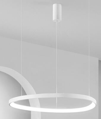 Lampadario led sospeso destrutturato XL 85 cm design moderno scultoreo 43489 LUCI LED