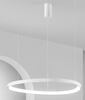 Lampadario led sospeso destrutturato XL 85 cm design moderno scultoreo 43489 LUCI LED