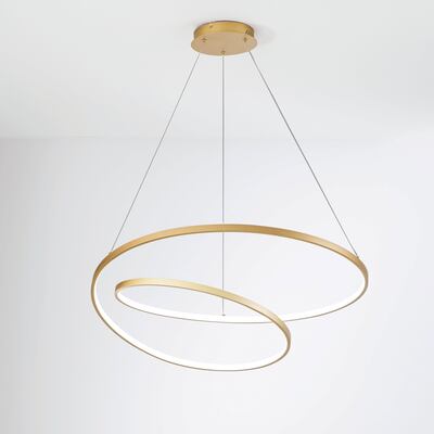 Lampadario led camera da letto salotto nodo gentile 8000Lumen 42542 LUCI