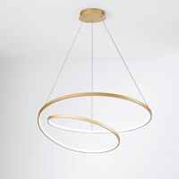 Lampadario led camera da letto salotto nodo gentile 8000Lumen 42542 LUCI