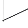 Ulteriore dettaglio di Lampadario nero design lineare e sottile led 3000k tavoli e piani cucina YOKO