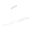 Dettaglio Lampadario led moderno doppia onda lungo 1,16mt luce calda o fredda
