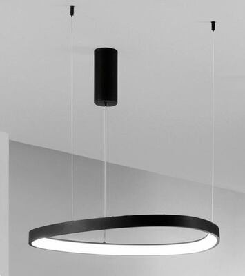Lampadario led 65cm camera da letto nero design moderno destrutturato 43488 LUCI LED