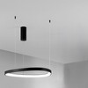 Lampadario led incorporato nero design destrutturato 45cm 43486 LUCI LED