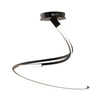 Lampadario led nero a spirale texture goffrata luce 3000k 4000k 6500k 40929 LUCI LED