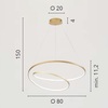 Misure Lampadario led camera da letto salotto nodo gentile 8000Lumen nodo gentile  4
