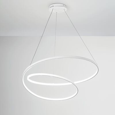 Lampadario a sospensione moderno led integrato nodo gentile 80cm 42540 LUCI