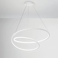 Lampadario a sospensione moderno led integrato nodo gentile 80cm 42540 LUCI