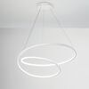 Lampadario a sospensione moderno led integrato nodo gentile 80cm 42540 LUCI