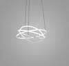 Particolare di Lampadario orbite luminose design LED bianco 3000K 80W  44659