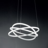 Lampadario orbite luminose design LED bianco 3000K 80W alto 3 metri ATIA-S/P-B GEA LUCE