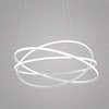 Immagine aggiuntiva di Lampadario LED grande bianco sospensione molta luce design orbite fluido anel