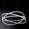 Lampadario LED grande bianco soffitti alti design orbite fluido anelli luminosi dimmerabile ATIA-S/G