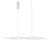 Lampadario led a sospensione led bianco tre onde lungo 117cm 40931 LUCI LED