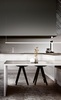 Lampadario lineare led lungo 146cm cucina bianco design YOKO SP BIANCO IDEAL LUX - foto 5