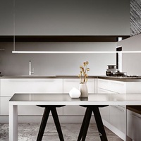 Lampadario lineare led lungo 146cm cucina bianco design YOKO SP BIANCO IDEAL LUX