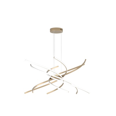 Lampadario moderno led integrato designi curvati 3000k-4000k 1163/S80-C-GO TOP LIGHT