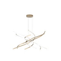 Lampadario moderno led integrato designi curvati 3000k-4000k 1163/S80-C-GO TOP LIGHT