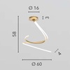 Misure lampadario led spirale