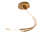 Lampadario moderno a soffitto a spirale oro satinato led 40930 LUCI LED