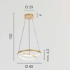 Misure di Lampadario a sospensione led 40cm design nodo gentile  42544