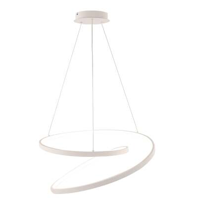 Sospensione lampadario 40cm piccolo a led bianco nodo gentile LUCI