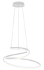 Lampadario spirale di cerchi bianco con led integrato 60cm 8000 lumen 40924 LUCI LED