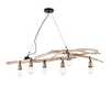 Immagine aggiuntiva di Lampadario grande in legno con rami intrecciati 6 luci DRIFTWOOD SP6 IDEAL LU