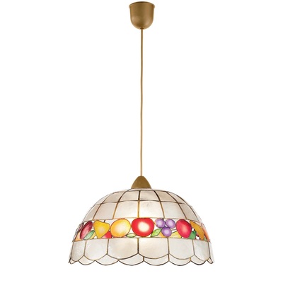 Lampadario 40cm in madreperla fascia frutta colorata 41191 LUCI MODERNE