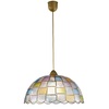 Sospensione lampadario madreperla quadretti colorati pastello 40cm 42248 LUCI MODERNE