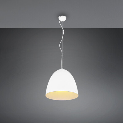 Lampadario moderno in metallo a cupola 40 cm bianco opaco 41921 TILDA LUCI MODERNE
