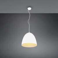 Lampadario moderno in metallo a cupola 40 cm bianco opaco 41921 TILDA LUCI MODERNE