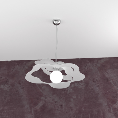Lampadario di design a onde moderno grigio 50cm 1158/S50-GR RIPPLES TOP LIGHT
