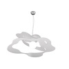 Immagine aggiuntiva di Lampadario moderno grande 70cm in metallo bianco ondulato 1158/S70-BI RIPPLES