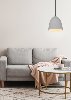Lampadario moderno cupoletta 25 cm grigio 41916 TILDA LUCI MODERNE