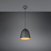 Cupola metallo lampadario a sospensione nero e oro 41918 TILDA LUCI MODERNE