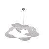 Immagine aggiuntiva di Sospensione lampadario grigio grande 70cm ondulato 1158/S70-GR RIPPLES TOP LI