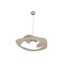 Immagine aggiuntiva di Lampadario sospensione stondato tortora sabbia 50cm 1157/S50-SA WARPED TOP LI