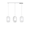 Lampadario lineare vetro rigadin minimal design 3 luci E27 1181CR/S3-R-BT TENDER TOP LIGHT Foto 4