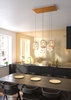 Ambientazione Lampadario sospensioni multiple 5 luci configurabile e personalizzabile