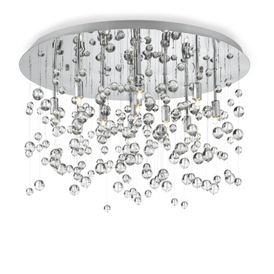 Plafoniera moderna lampadario pioggia di gocce 8 luci NEVE PL8 IDEAL LUX