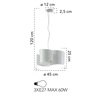 Misure FAN EUROPE lampadario JOYCE S3
